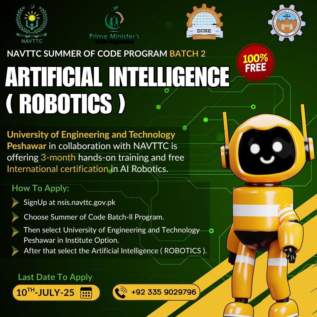 🚀 Apply for NAVTTC Summer of Code 2025 (Batch II) Free Training