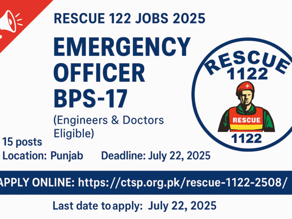 🚨 Rescue 1122 Jobs 2025