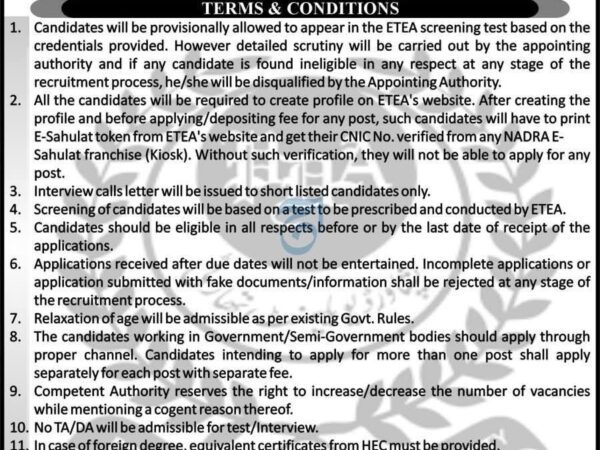 Peshawar Development Authority (PDA) Jobs 2025