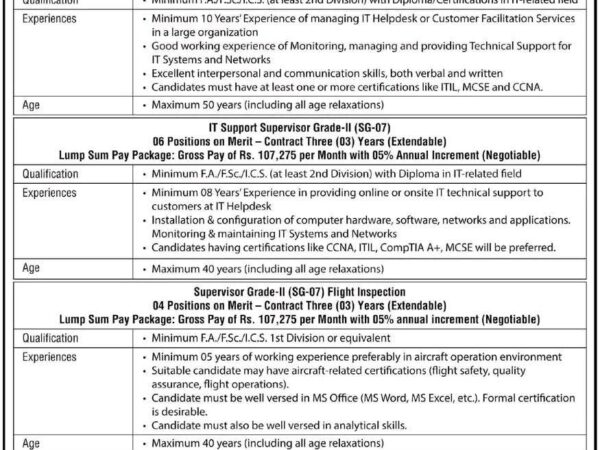 ✈️ Pakistan Airports Authority Jobs 2025