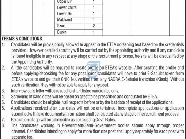 🚨 Enforcement and Revenue Inspector (BPS-16) –KPK 2025