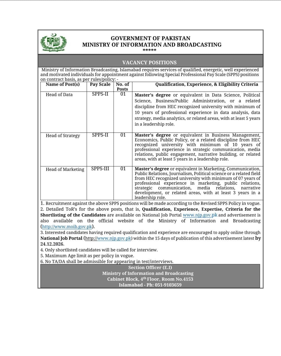 Ministry of Information & Broadcasting