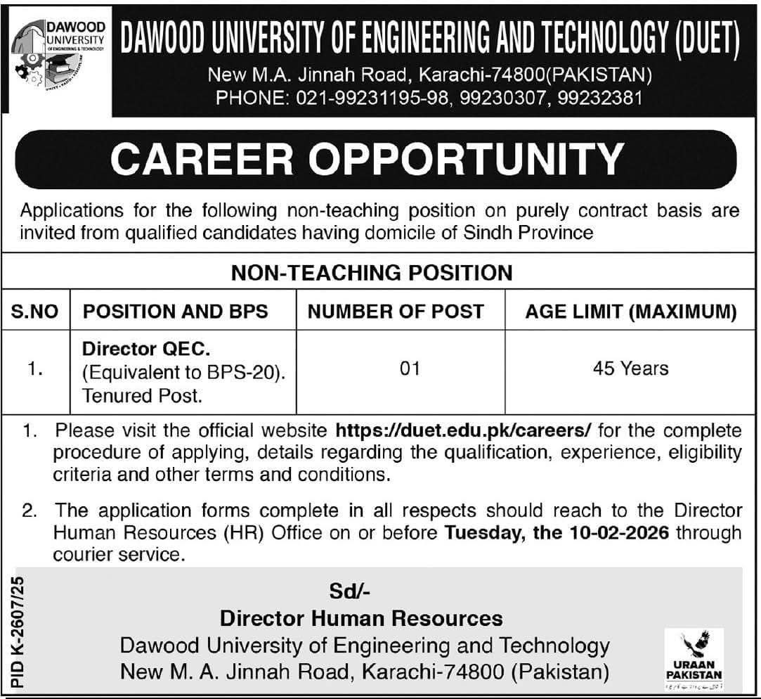 Dawood University of Engineering & Technology